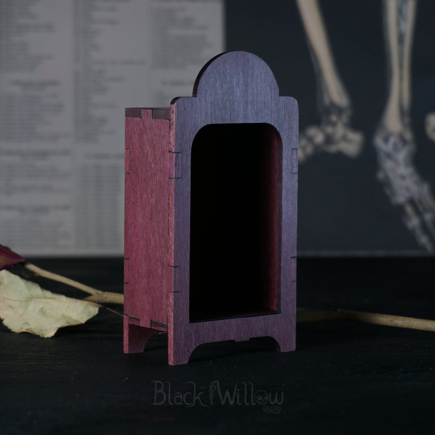 Small Purple Heart Apothecary Niche