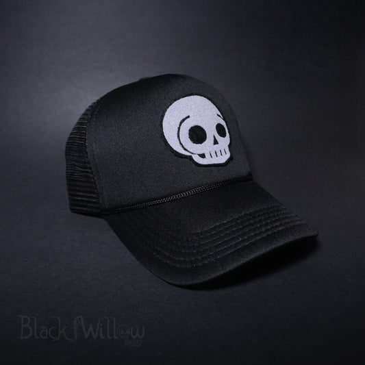 Grey Skull Turckers Hat