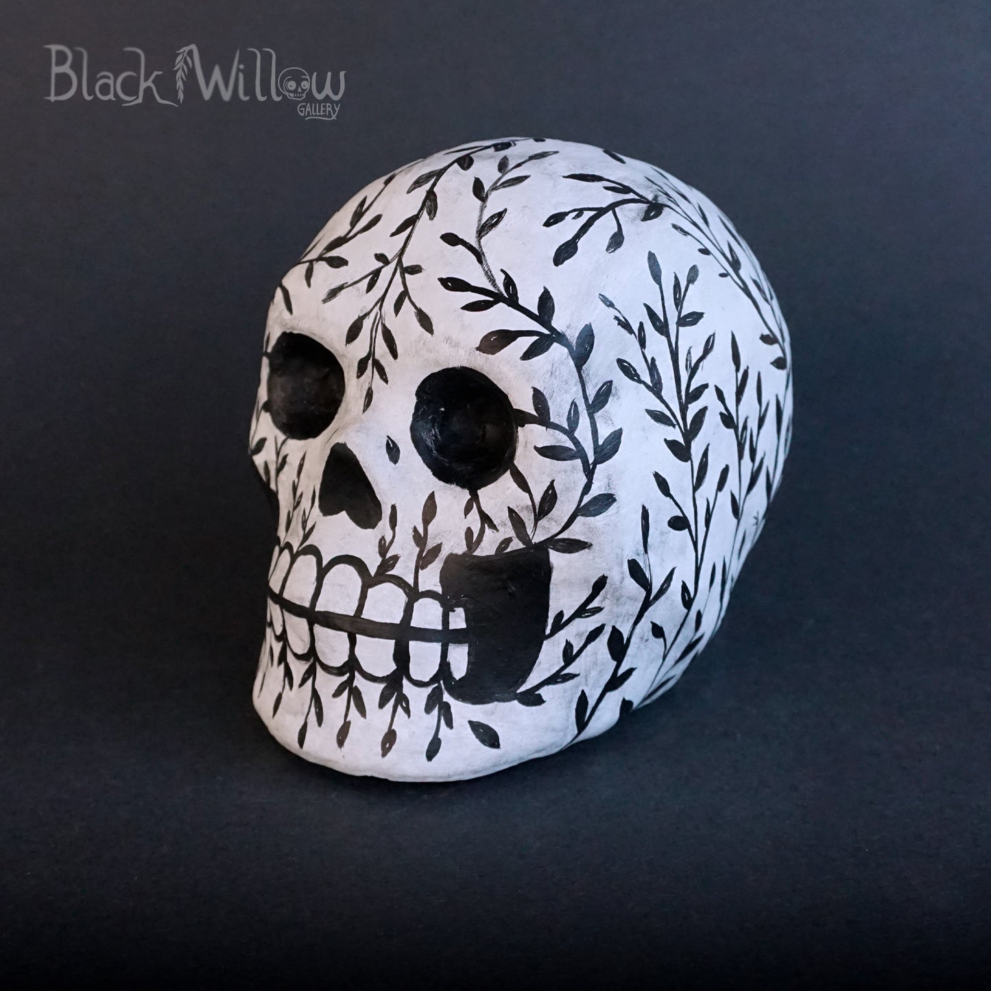 Whimsical Twigs Paper Mache Sugar Skull