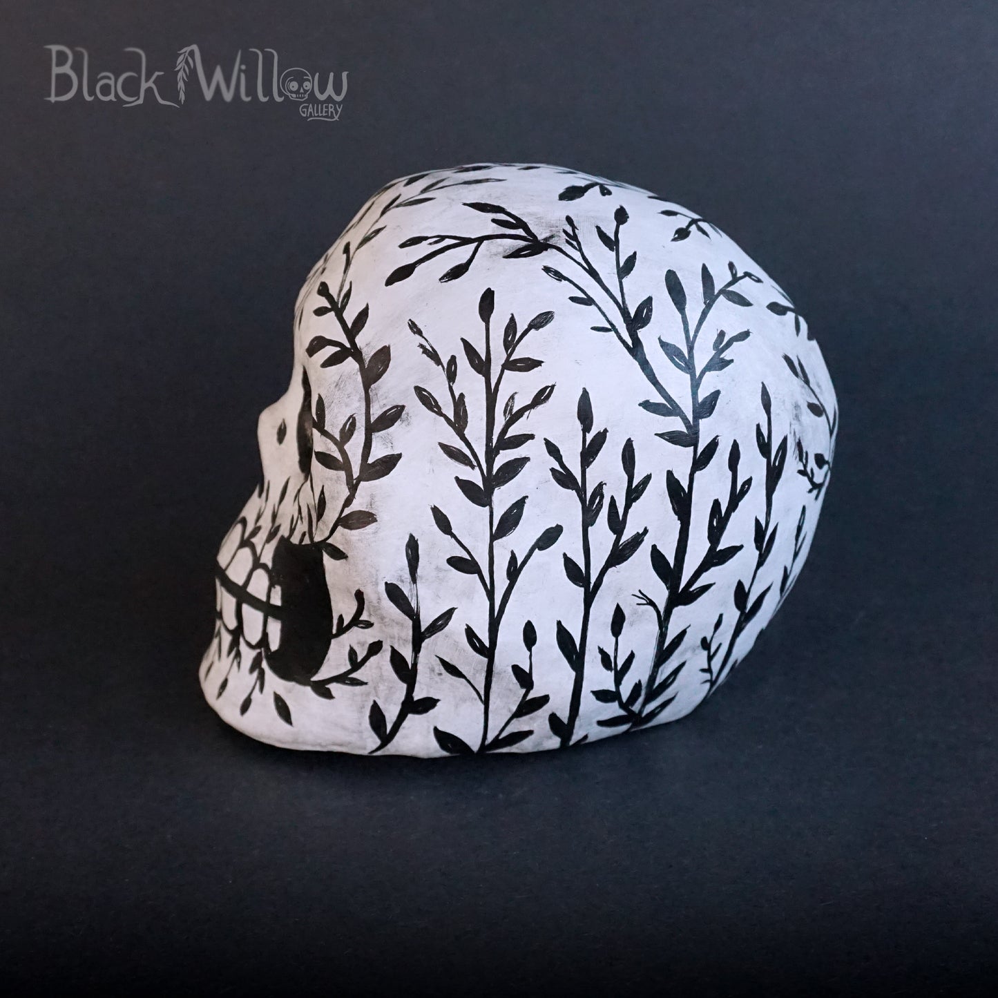 Whimsical Twigs Paper Mache Sugar Skull