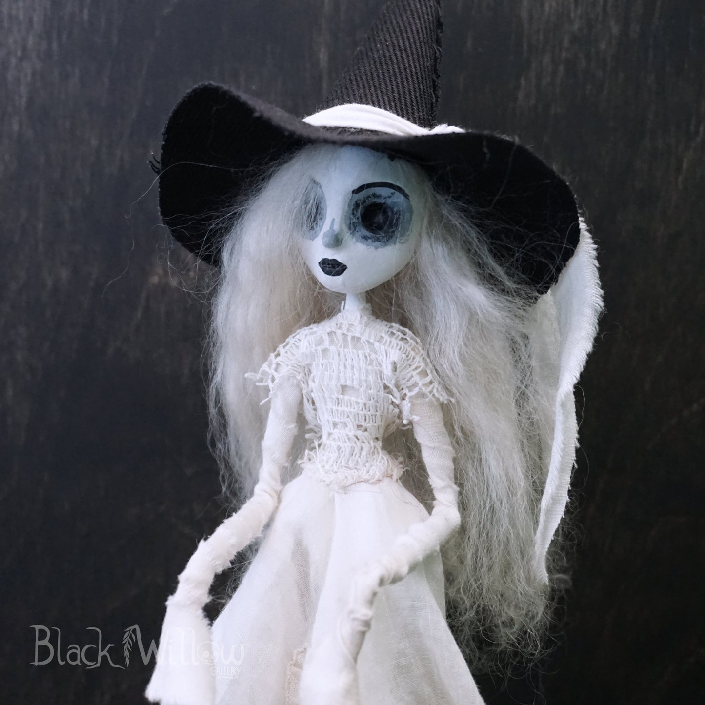 White Witch Stitched Souls Art Doll