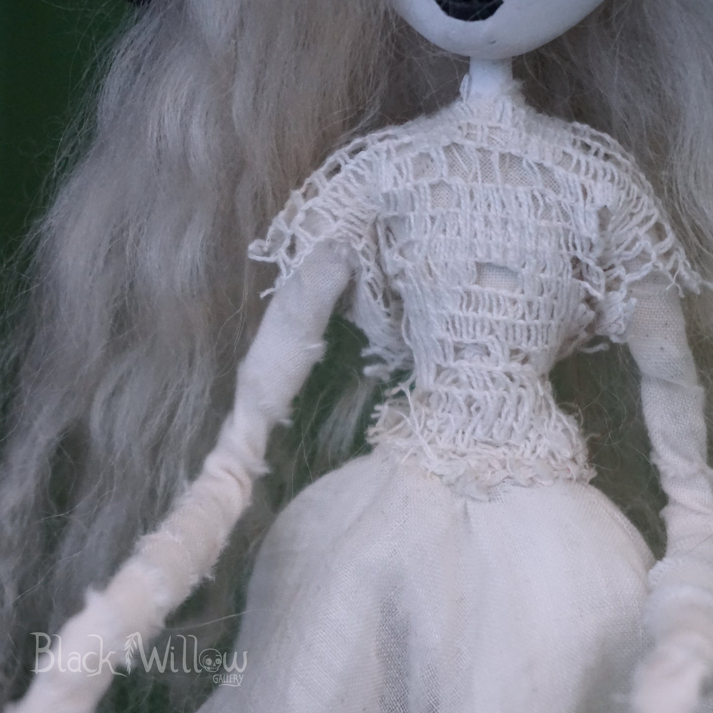 White Witch Stitched Souls Art Doll