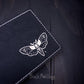 Death Moth Faux Black Wallet