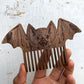 Screaming Bat Wooden Comb