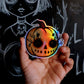 Pumpkin Lashes Holographic Vinyl Sticker