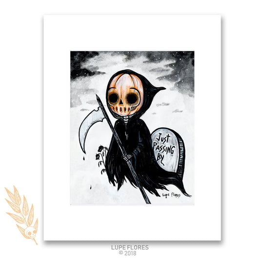 Grim Pumpkin 8" x 10" Art Print