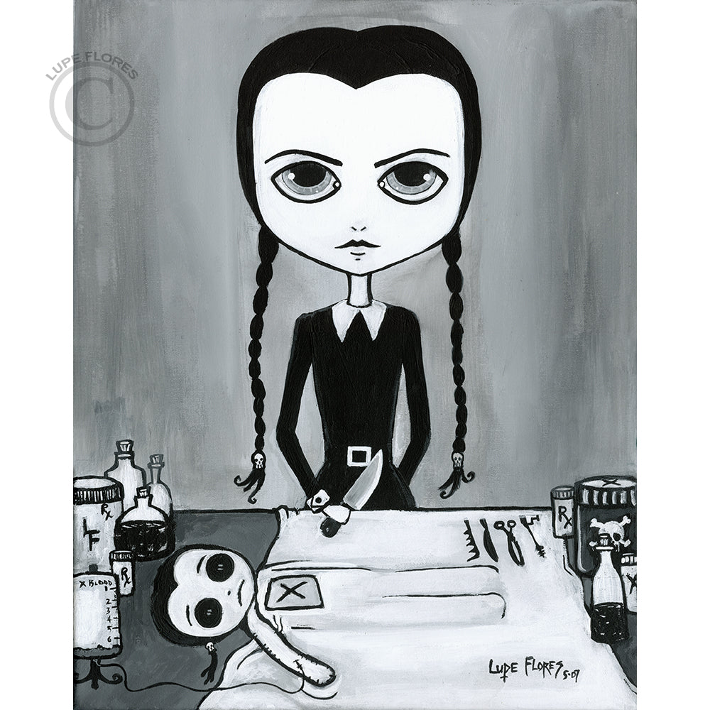 Dr. Wednesday Addams 8"x 10" Art Print