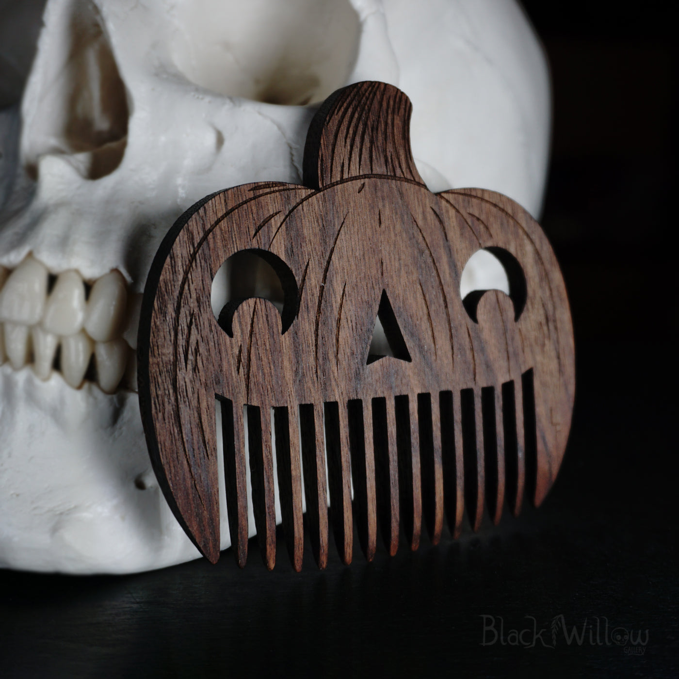 Pumpkin Wooden Comb