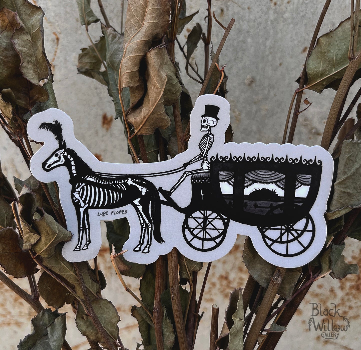 Funeral Carriage Sticker