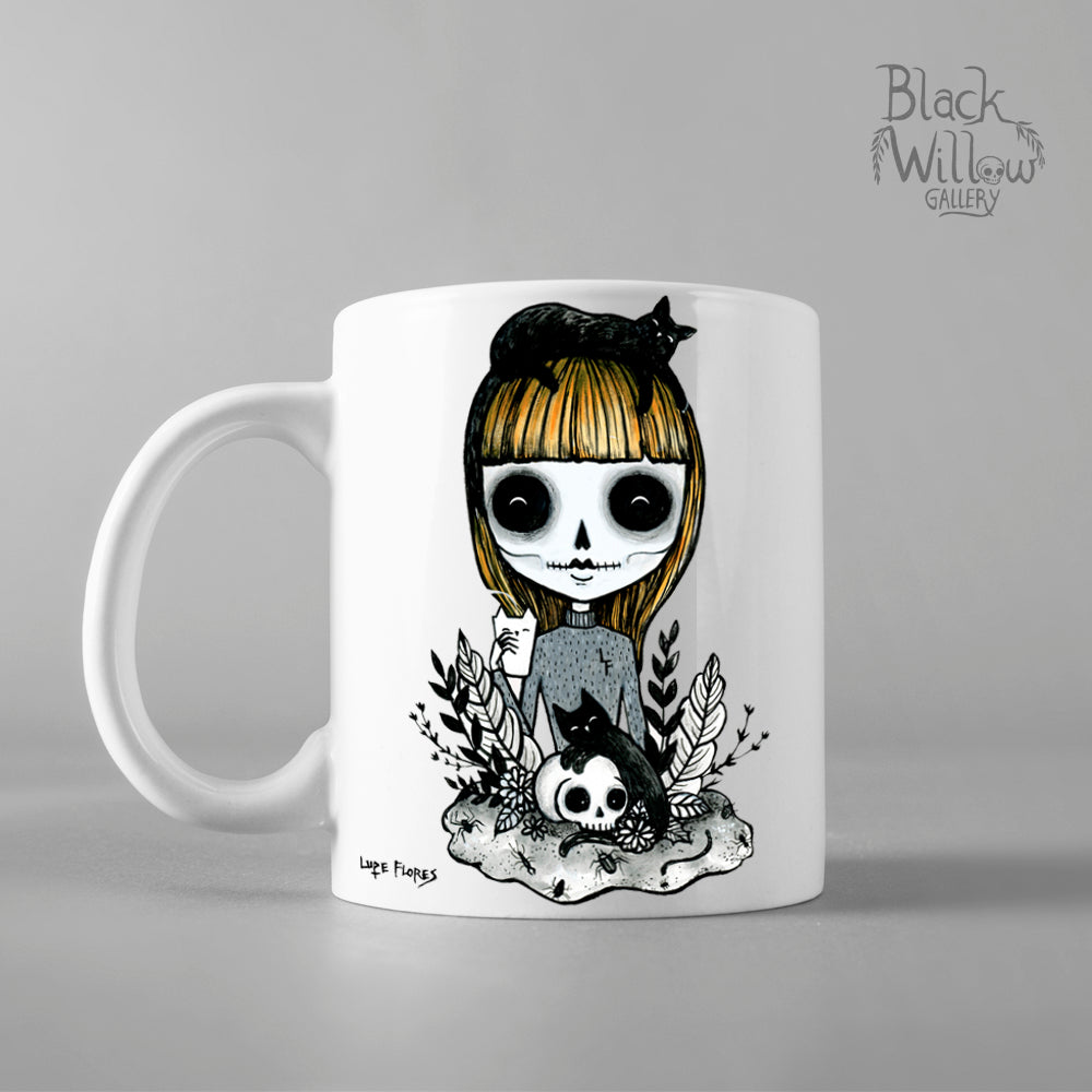 Black Cat Lady Ceramic Mug