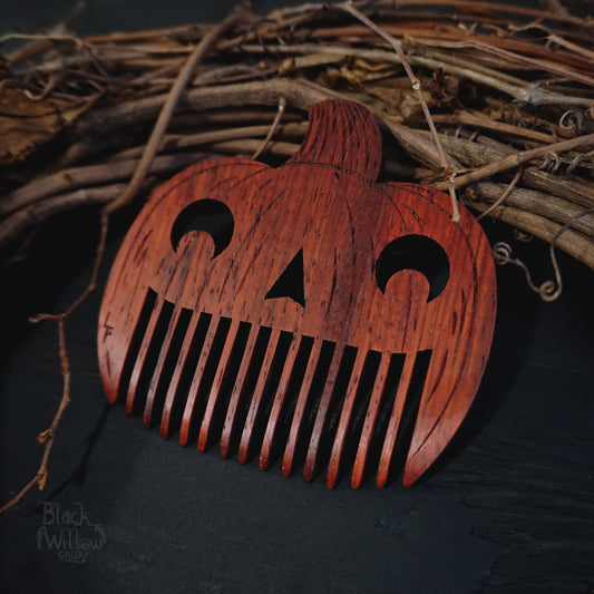 Pumpkin Wooden Comb
