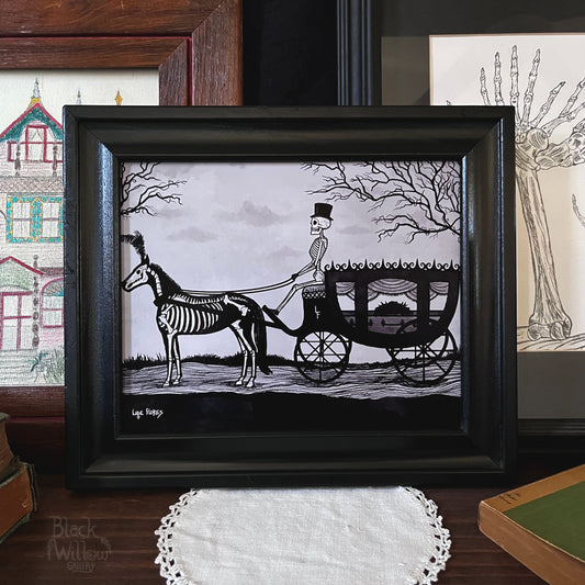 Funeral Carriage 8"x 10" Art Print