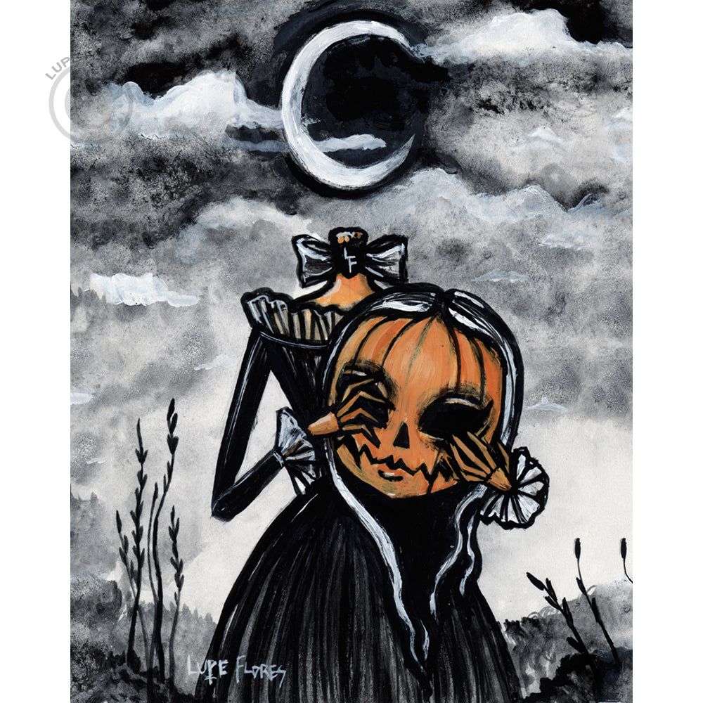 Headless Pumpkin 8"x 10" Art Print