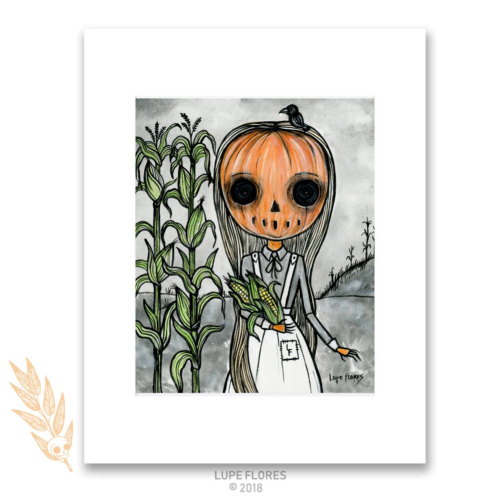 Pumpkin Child 8" x 10" Art Print