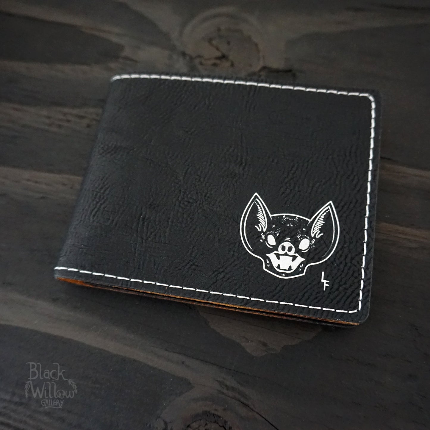 Screaming Bat Vegan Leather Wallet